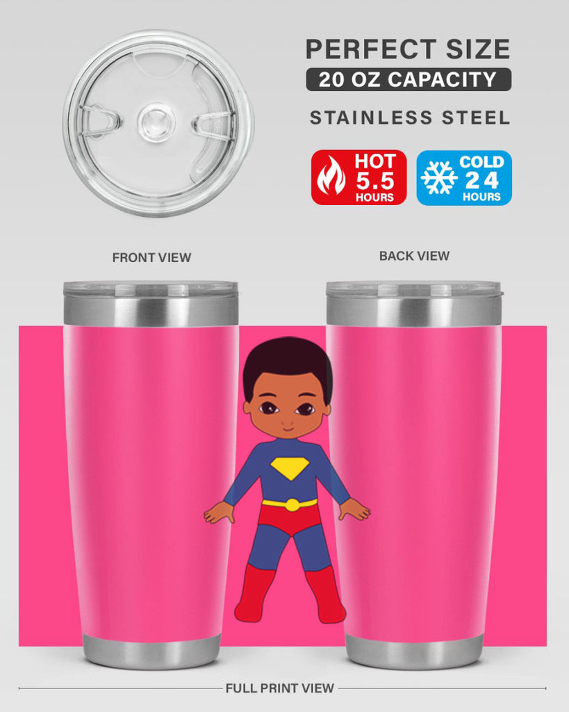 super kid 2#- black men - boys- tumbler