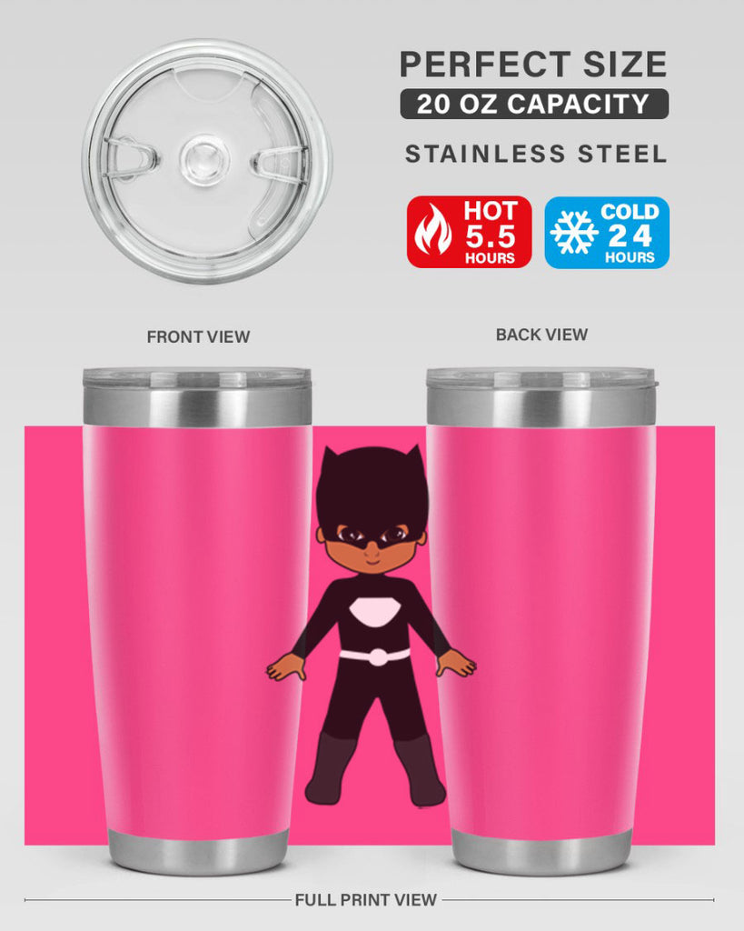 super kid 8#- black men - boys- tumbler