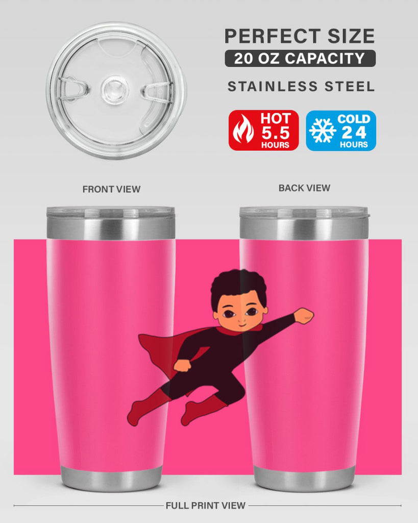 super kid 9#- black men - boys- tumbler