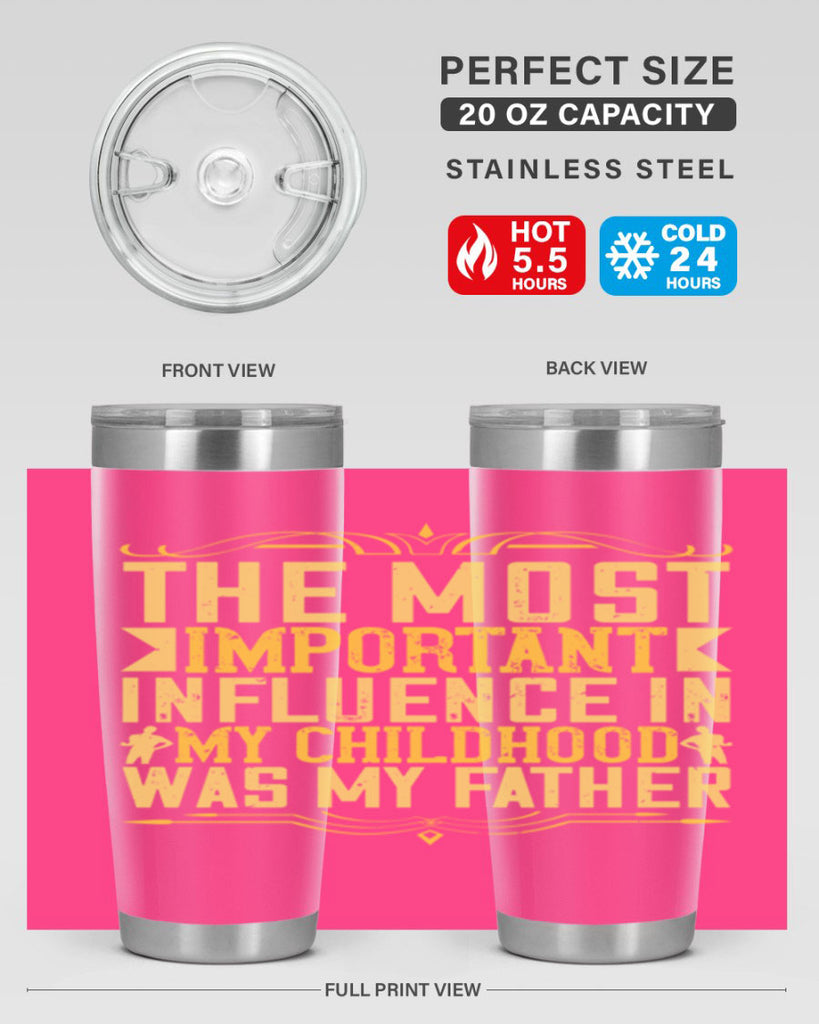 the most important influence in my childhood was my father 16#- Parents Day- Tumbler