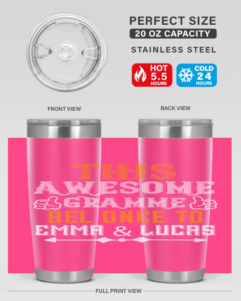 this awesomegramme 4#- grandpa - papa- Tumbler