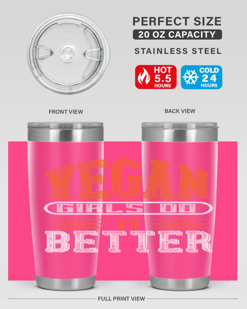 vegan girls do it better 115#- vegan- Tumbler