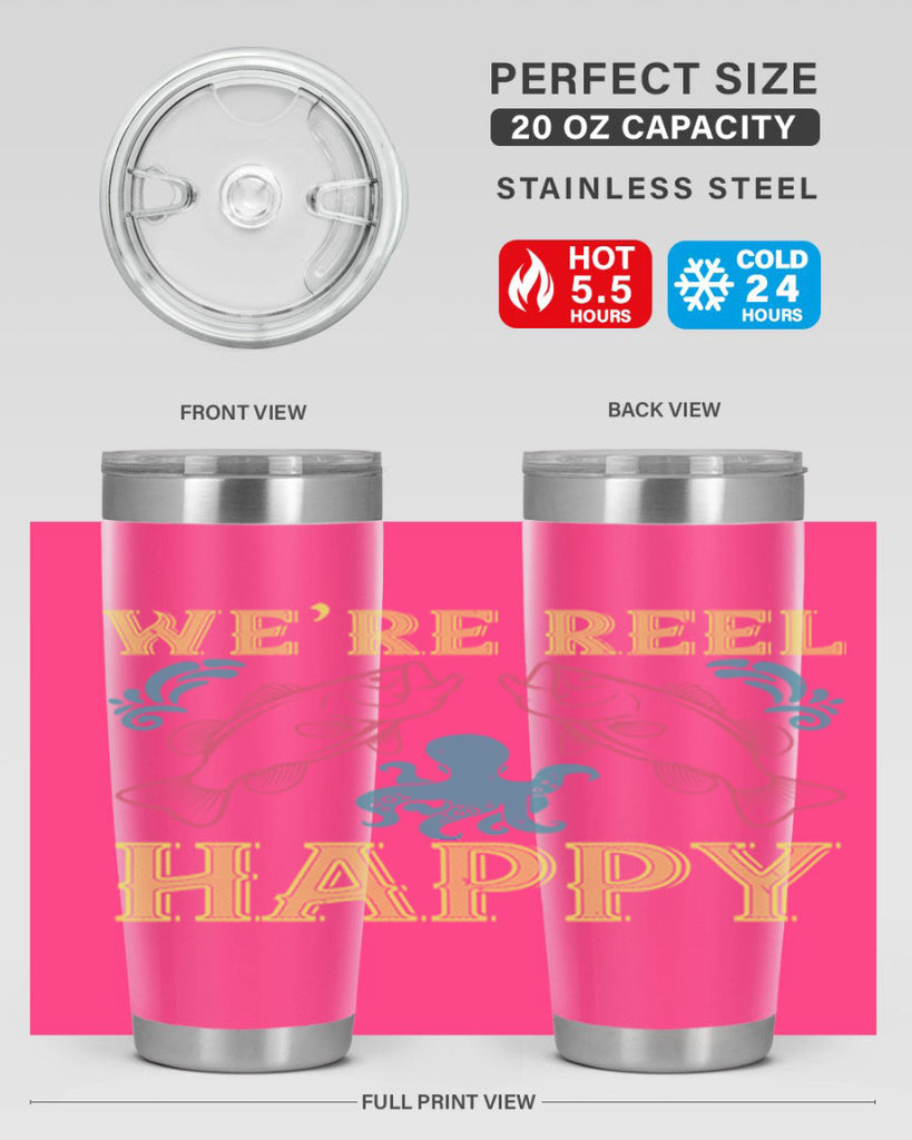 we’re reel happy 233#- fishing- Tumbler