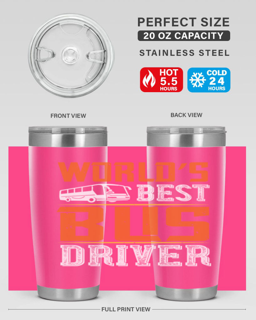 world’s best bus driver Style 4#- bus driver- tumbler