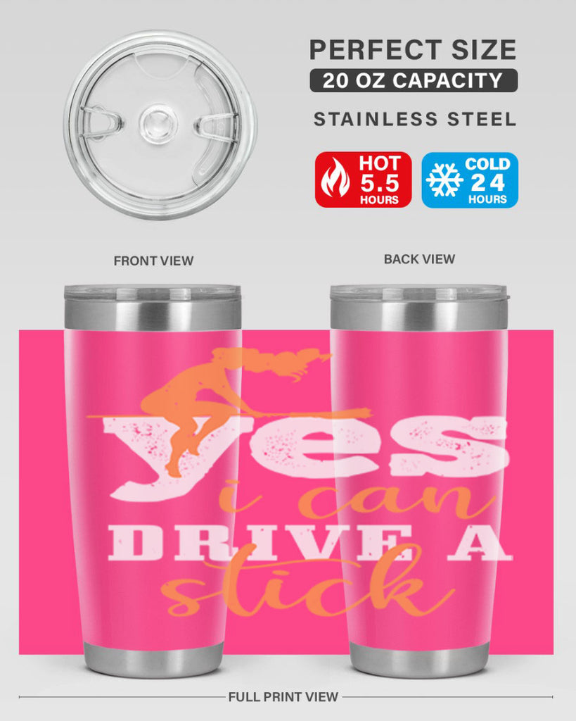 yesi can drive a stick 120#- halloween- Tumbler