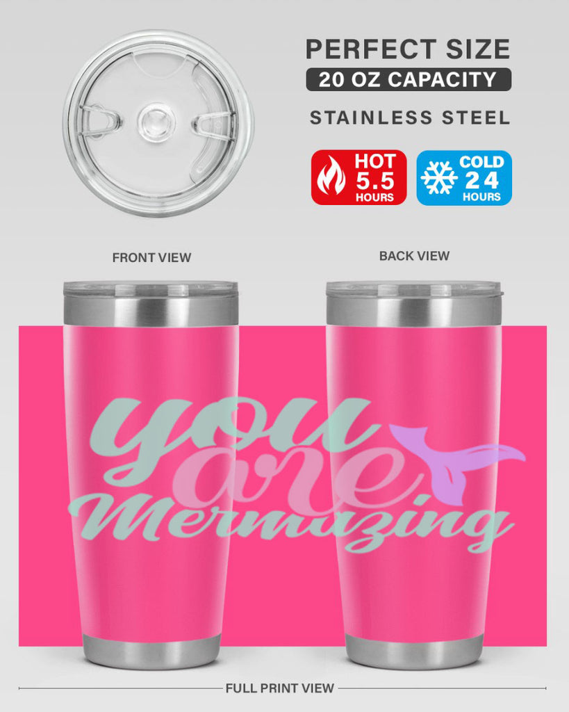 you are mermazing 9#- mermaid- Tumbler