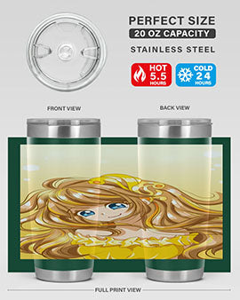 A beautiful and happy princess with gold dress game 131#- anime- Tumbler