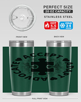 Accept Style 41#- autism- Tumbler
