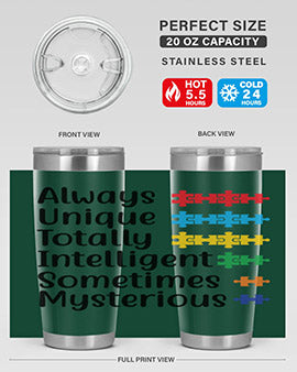 Always Unique Style 42#- autism- Tumbler
