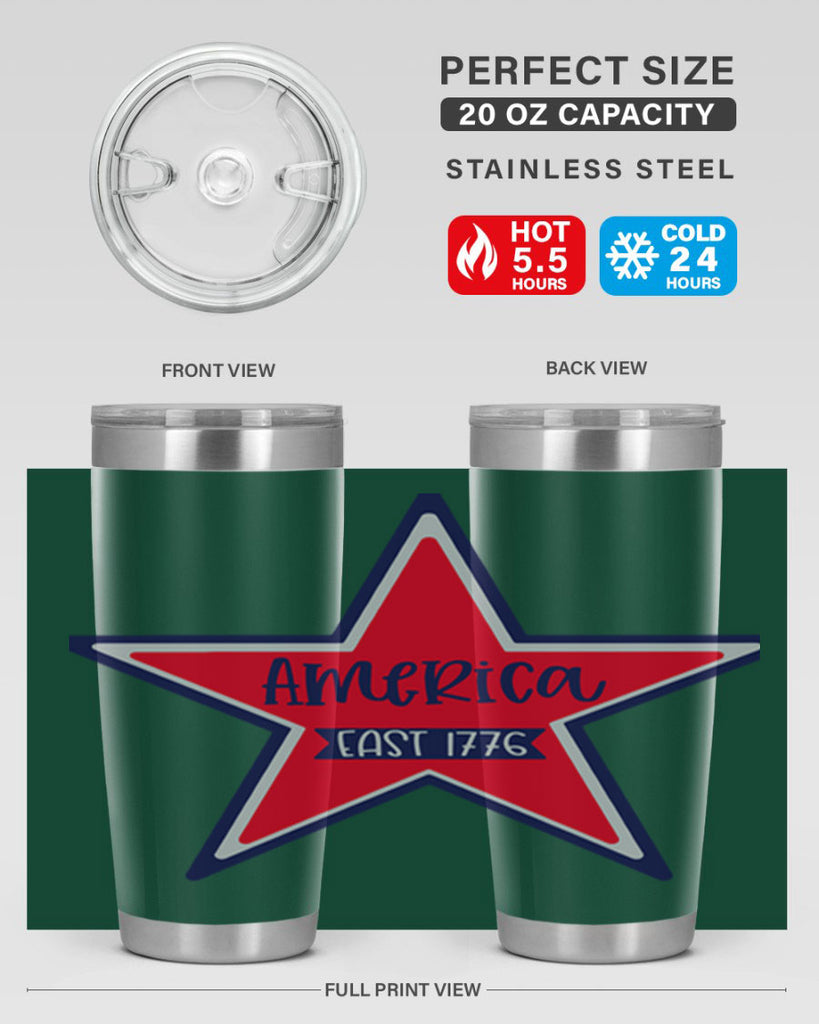America East Style 144#- Fourt Of July- Tumbler