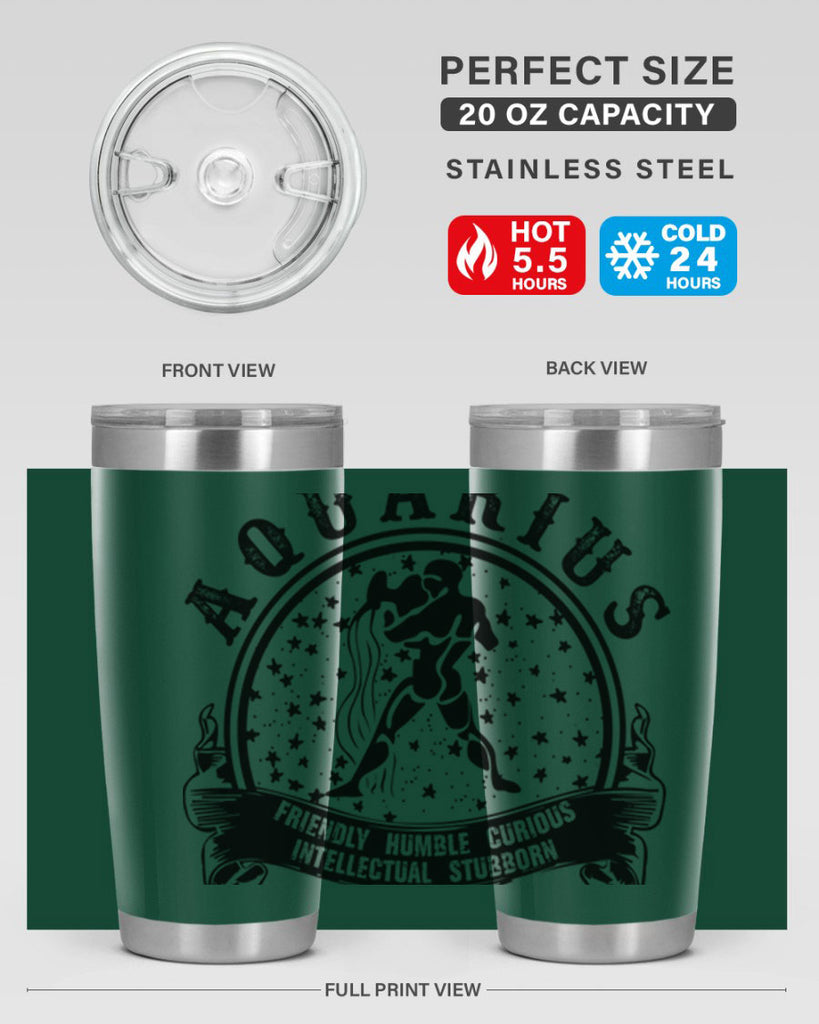 Aquarius 42#- zodiac- Tumbler