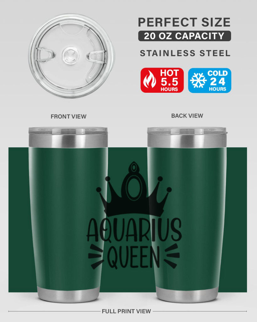 Aquarius queen 73#- zodiac- Tumbler