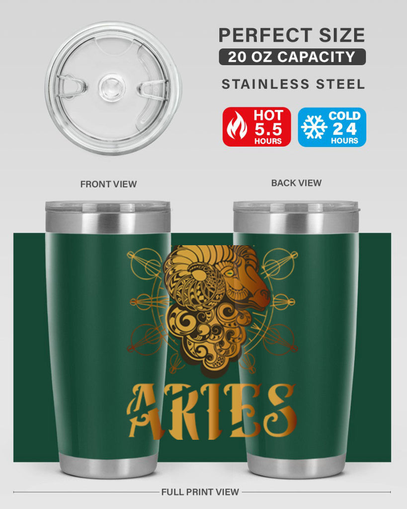 Aries 121#- zodiac- Tumbler