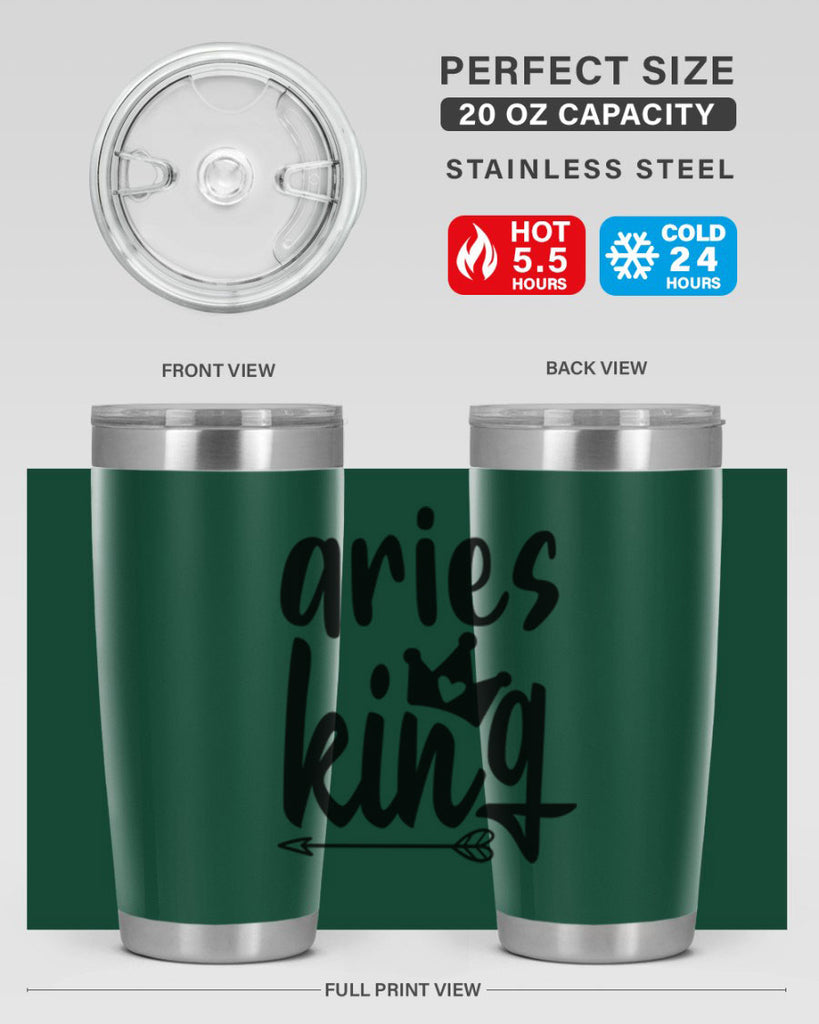 Aries king 108#- zodiac- Tumbler