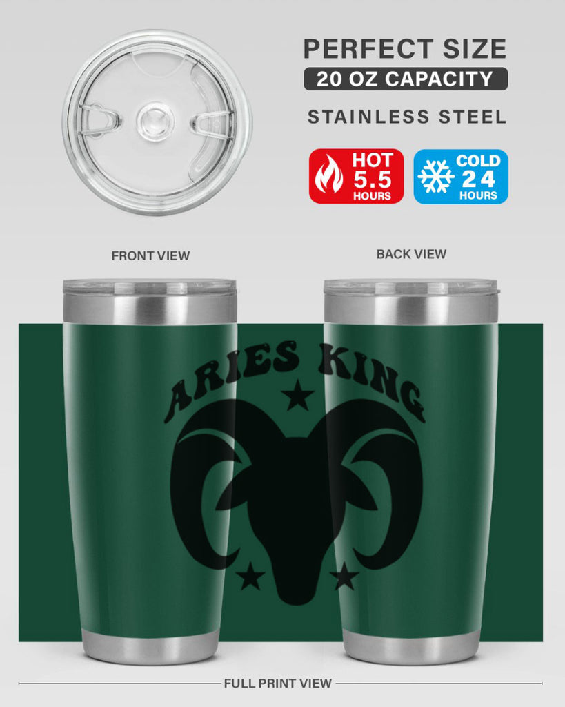 Aries king 110#- zodiac- Tumbler