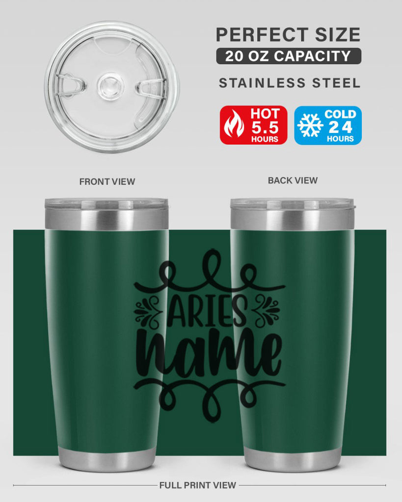 Ariesname 112#- zodiac- Tumbler