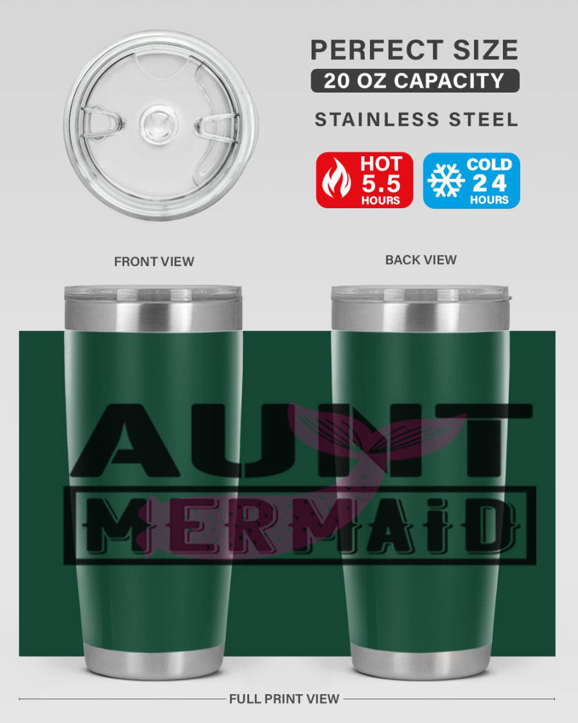 Aunt mermaid 17#- mermaid- Tumbler