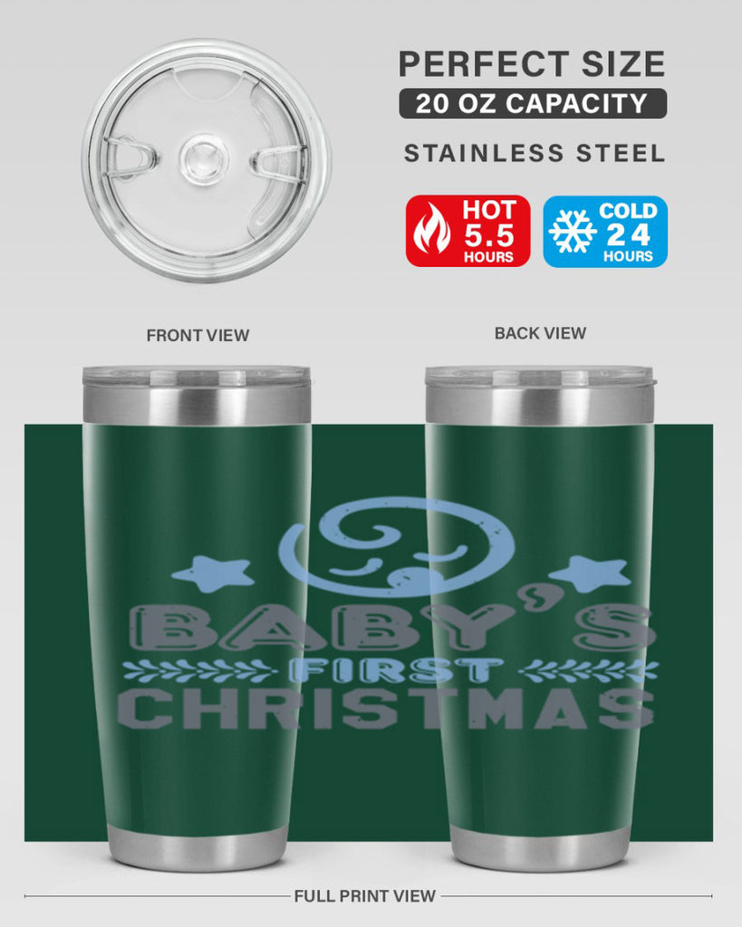 Baby First Christmas Style 2#- baby shower- tumbler