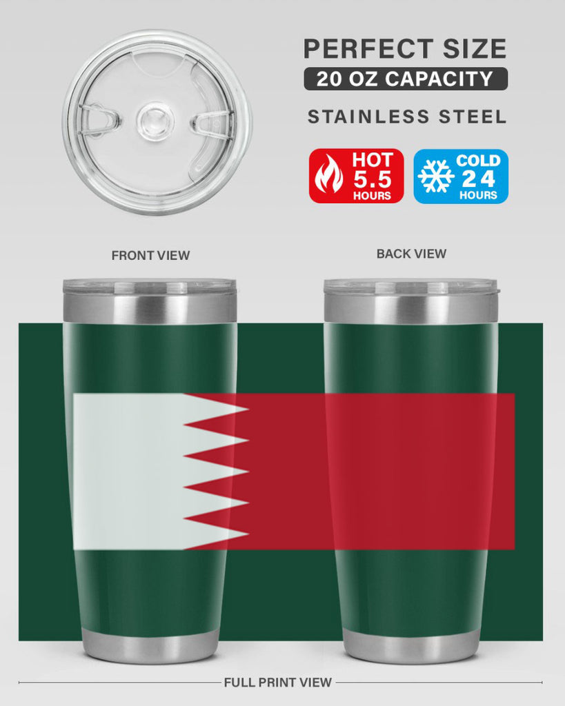 Bahrain 185#- world flags- Tumbler