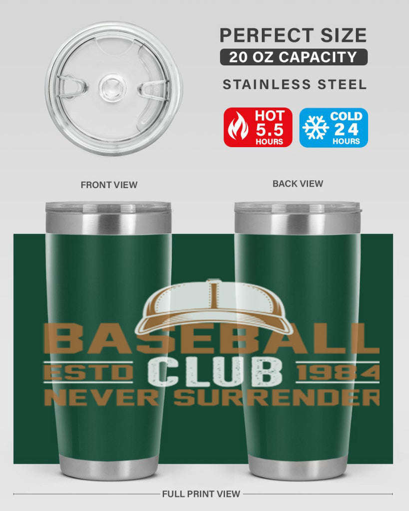 Base 1447#- baseball- Tumbler