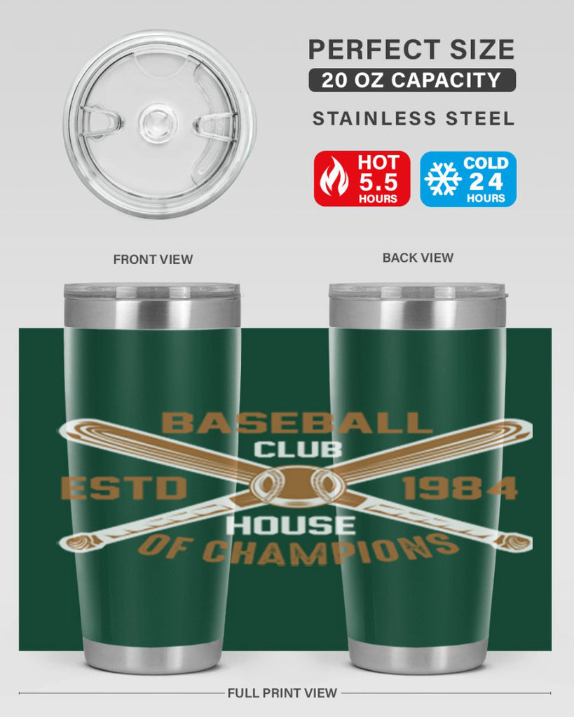 Baseball 1443#- baseball- Tumbler