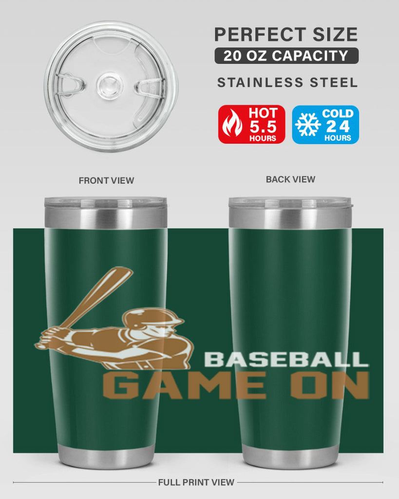 Baseball game 1446#- baseball- Tumbler