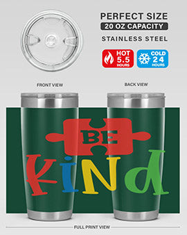 Be Kind Style 9#- autism- Tumbler