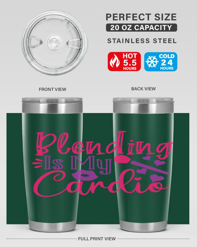 Blending Is My Cardio Style 247#- make up- Tumbler