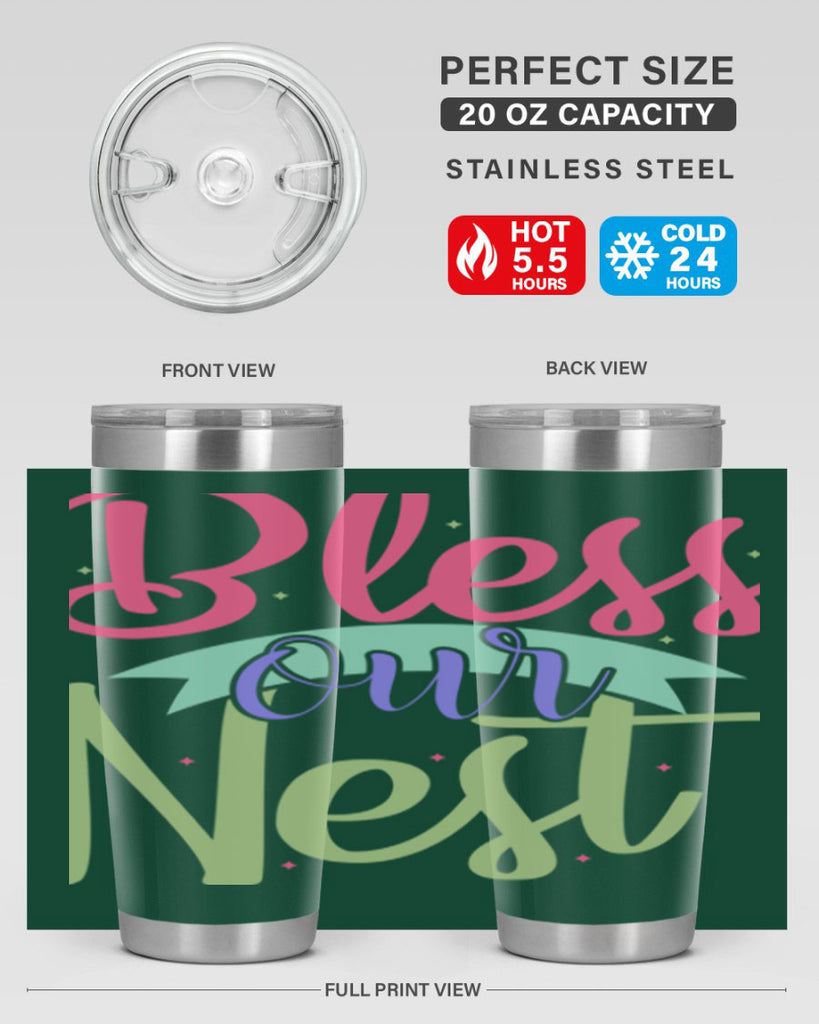 Bless our nest 49#- spring- Tumbler