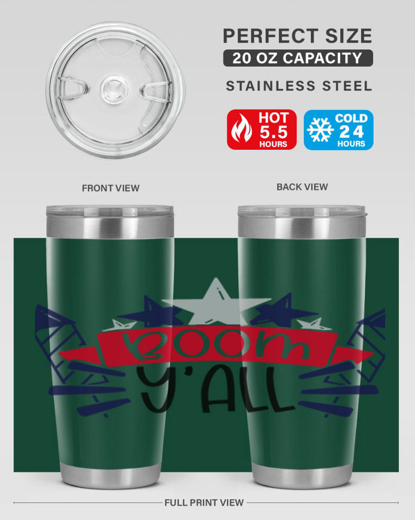 Boom Yall Style 146#- Fourt Of July- Tumbler