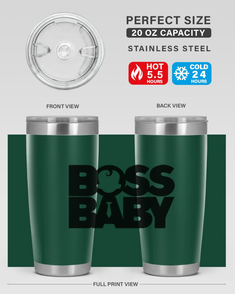 Boss Baby On Board 1#- black words phrases- Cotton Tank