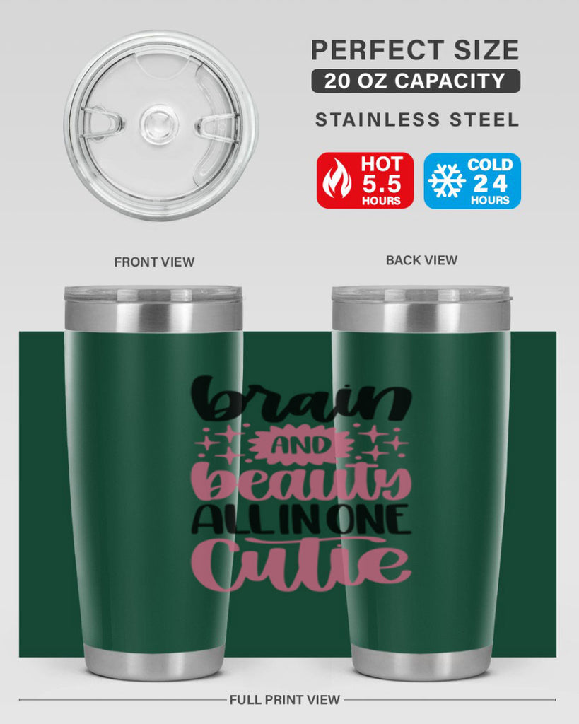 Brain And Beauty All In One Style 126#- make up- Tumbler