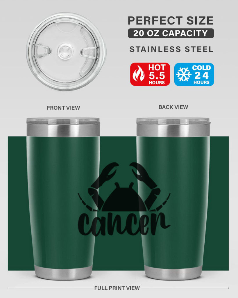 Cancer 156#- zodiac- Tumbler