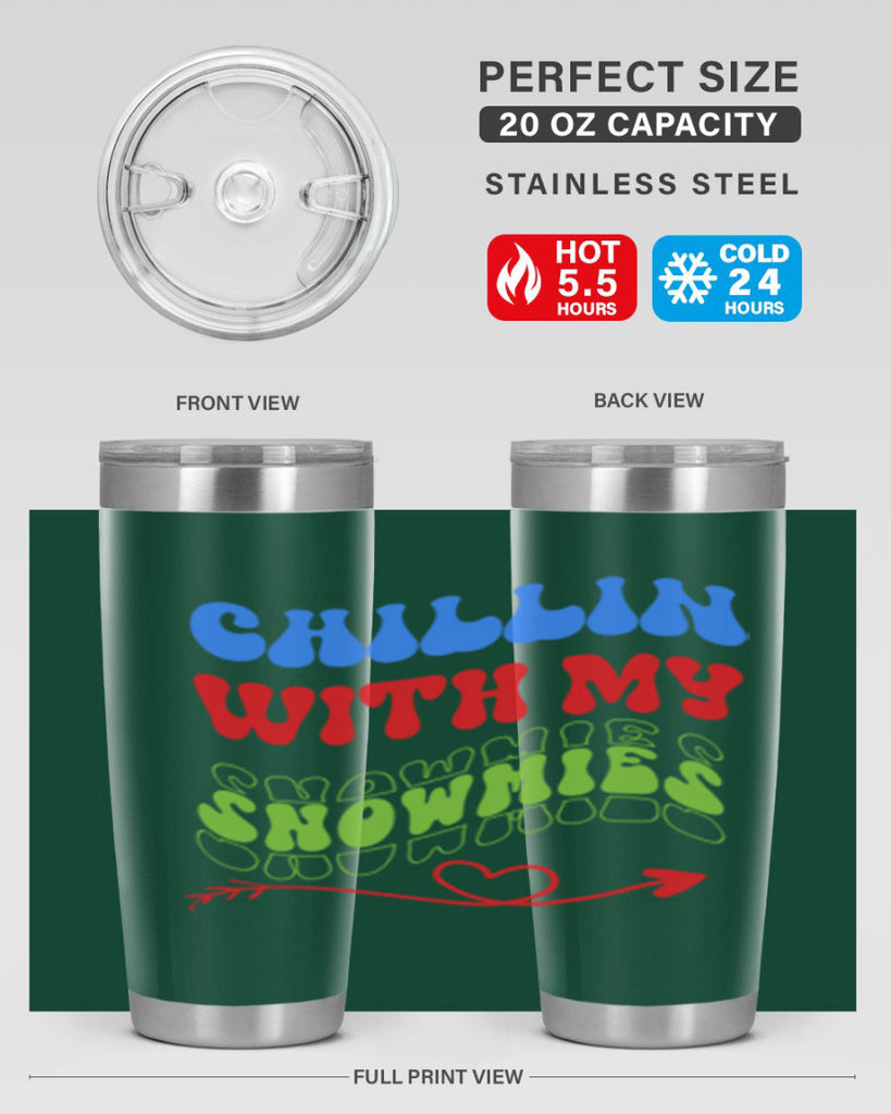 Chillin with my snowmies 42#- winter- Tumbler