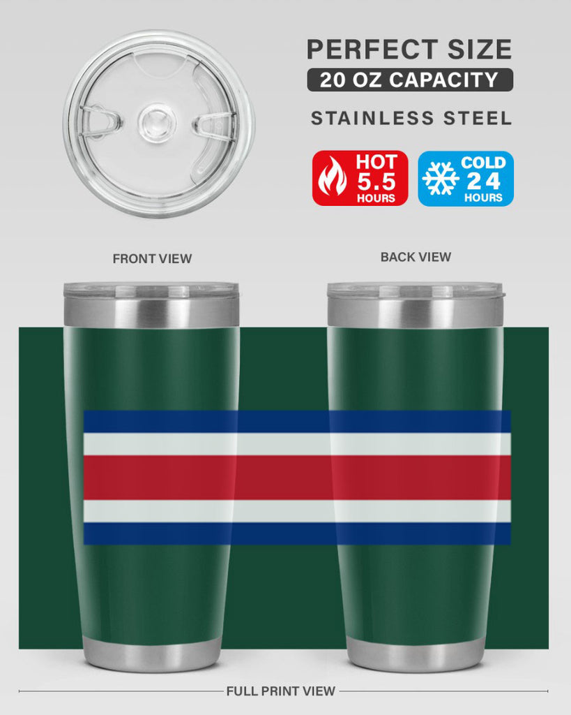 Costa Rica 157#- world flags- Tumbler