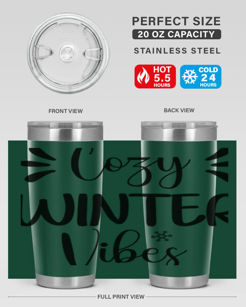 Cozy Winter Vibes76#- winter- Tumbler