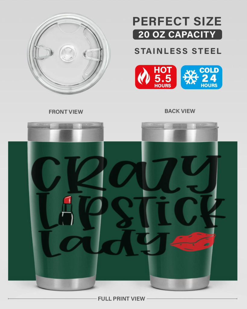 Crazy Lipstick Lady Style 240#- make up- Tumbler