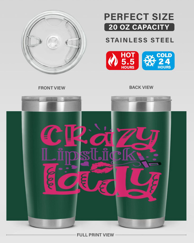 Crazy Lipstick Lady Style 241#- make up- Tumbler
