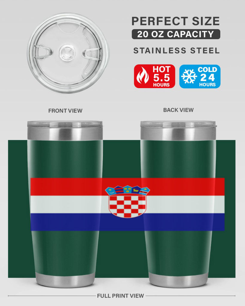 Croatia 155#- world flags- Tumbler