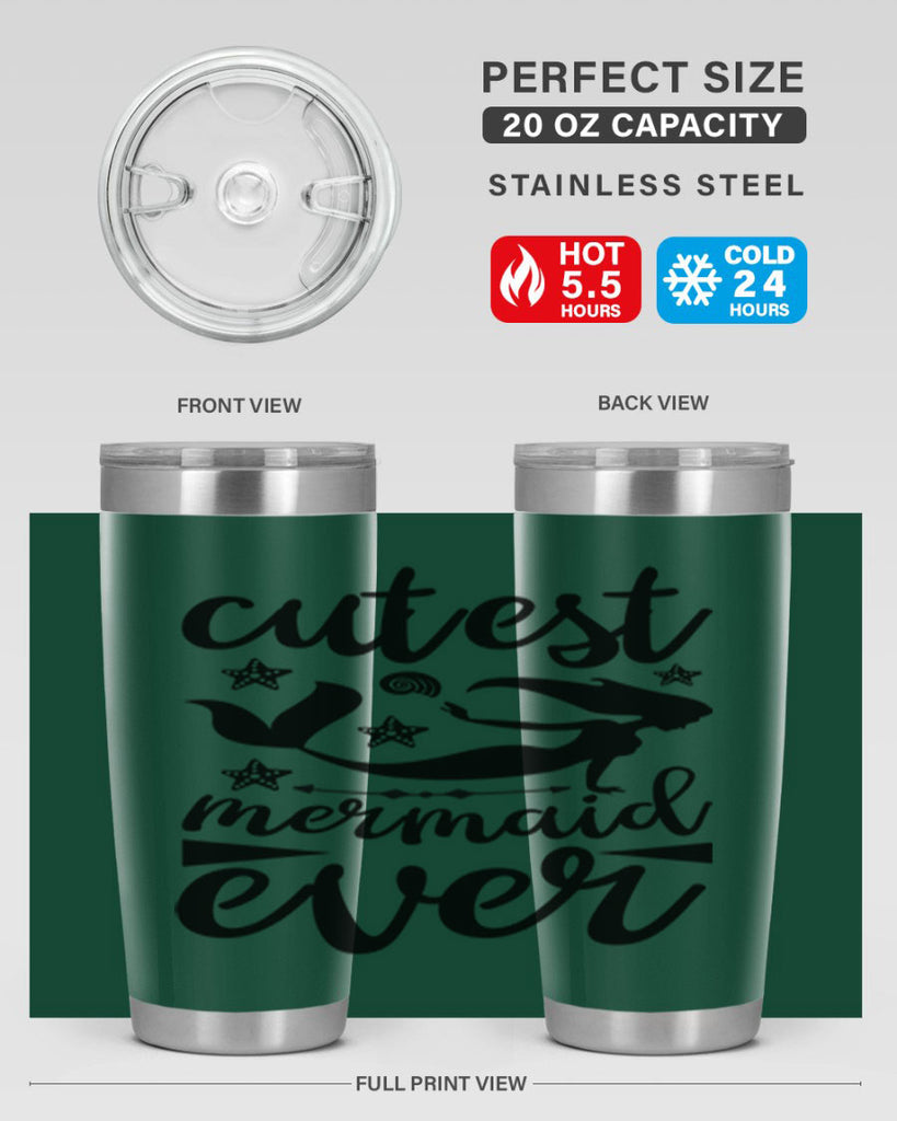 Cutest mermaid ever design 103#- mermaid- Tumbler