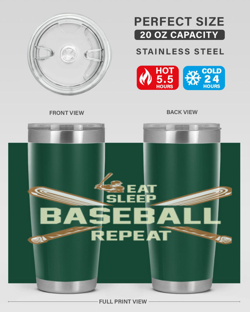 Eat 1285#- baseball- Tumbler