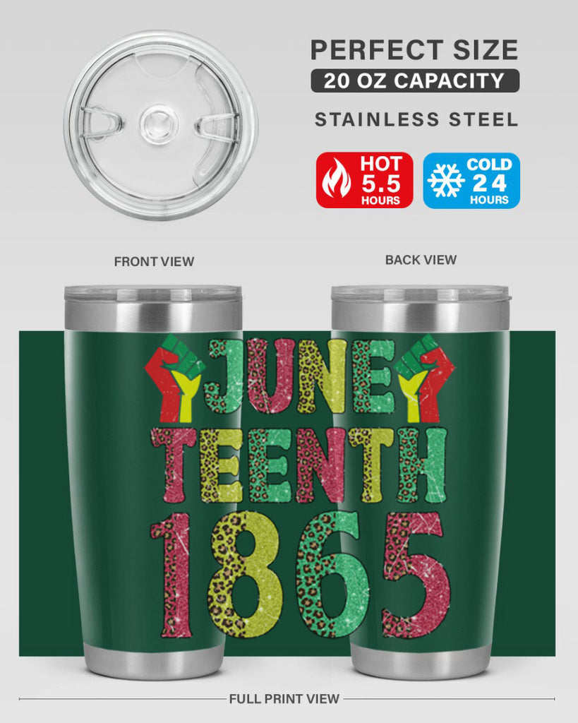 Fist Juneteenth Since 1865 Design Png 10#- Juneteenth- tumbler