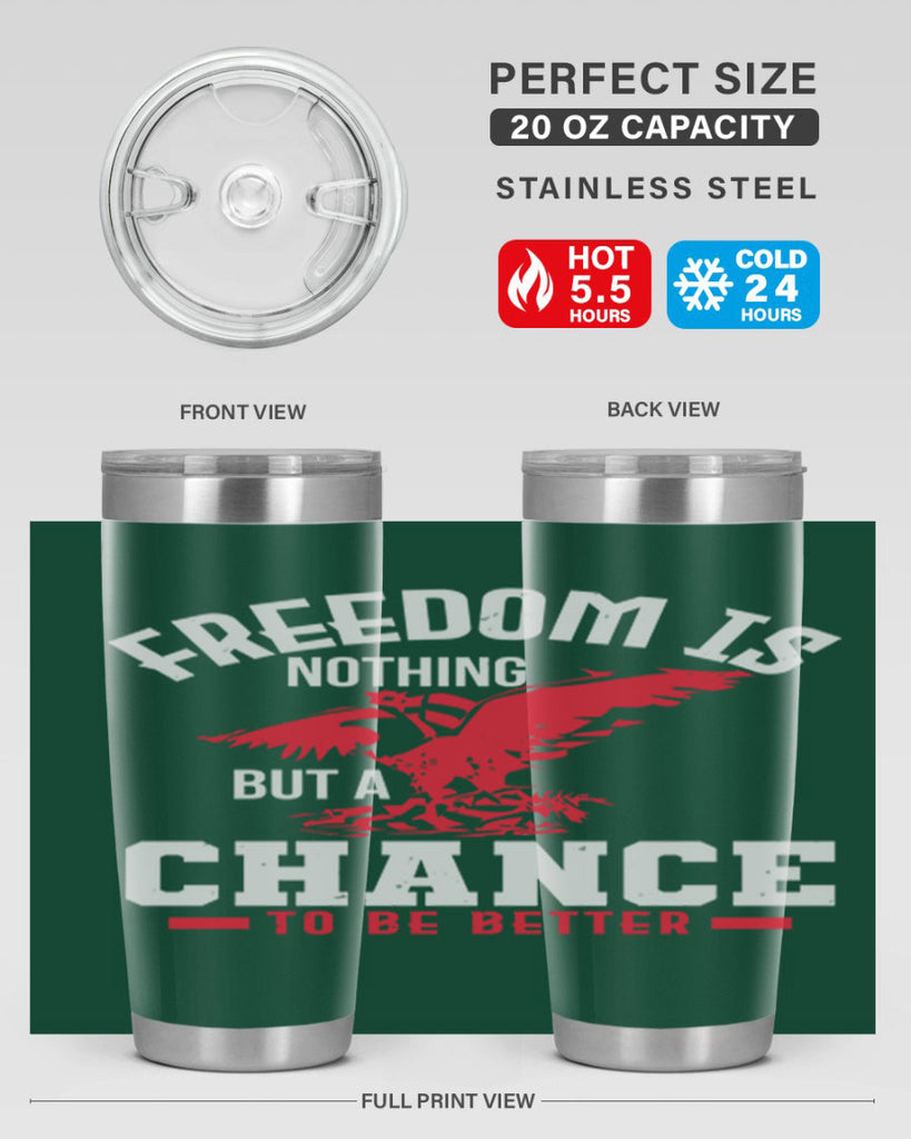 Freedom is nothing but a chance to be Style 83#- Fourt Of July- Tumbler
