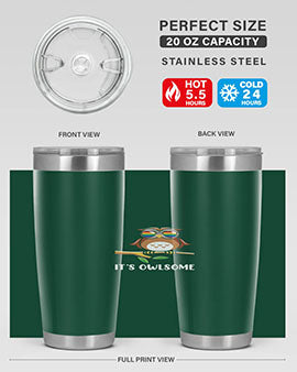 Funny Owl Gift Im Owlsome A TurtleRabbit 7#- owl- Tumblers