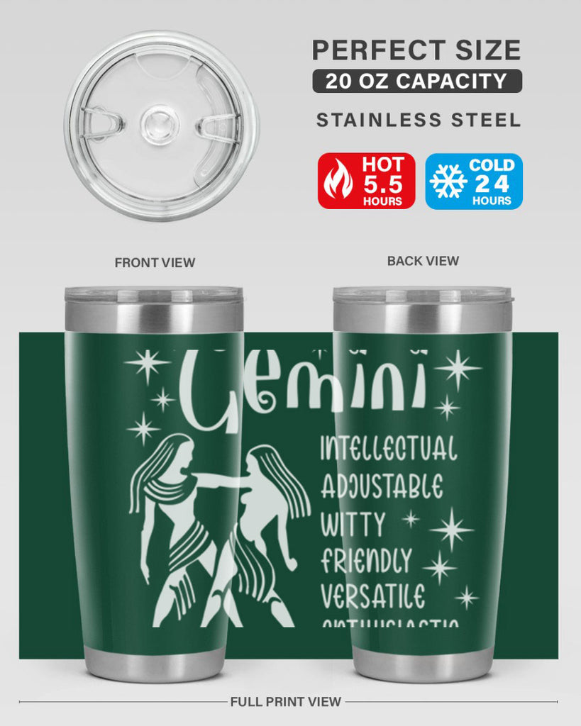 Gemini 221#- zodiac- Tumbler
