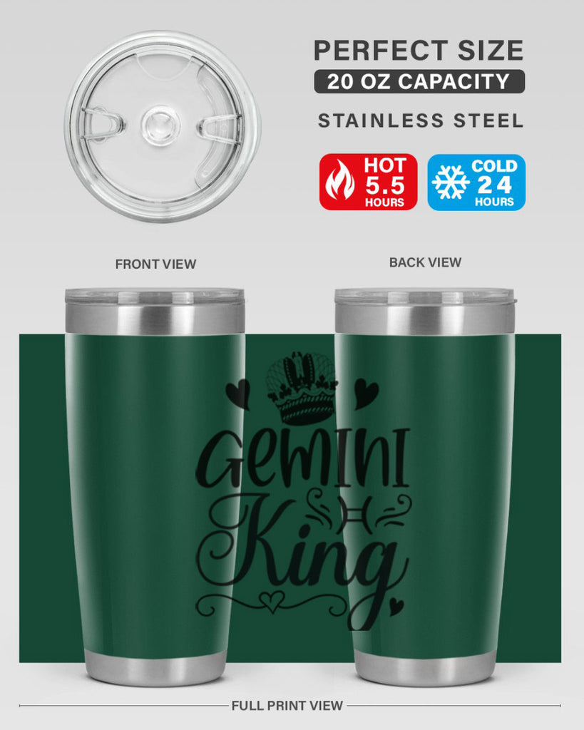 Gemini king 228#- zodiac- Tumbler