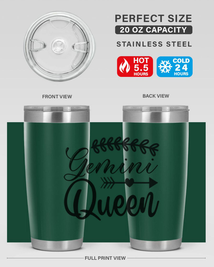 Gemini queen 232#- zodiac- Tumbler
