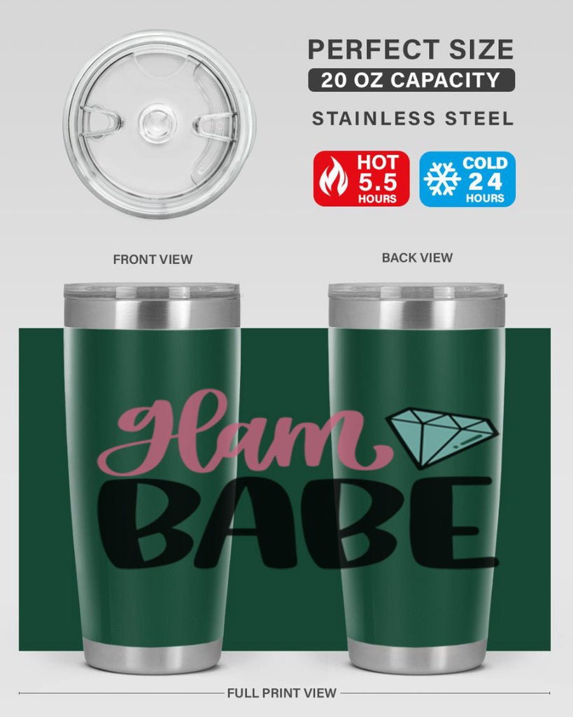 Glam Babe Style 98#- make up- Tumbler