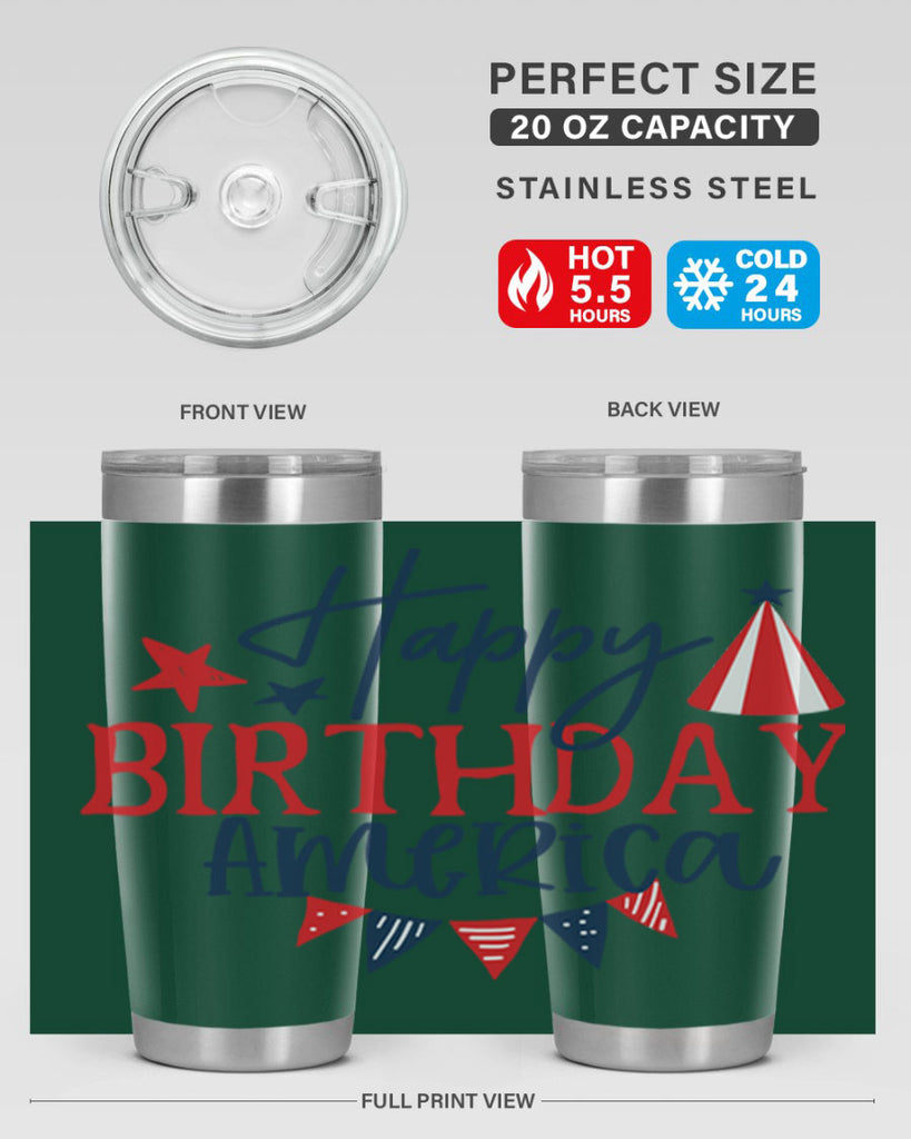 Happy Birthday america Style 30#- Fourt Of July- Tumbler