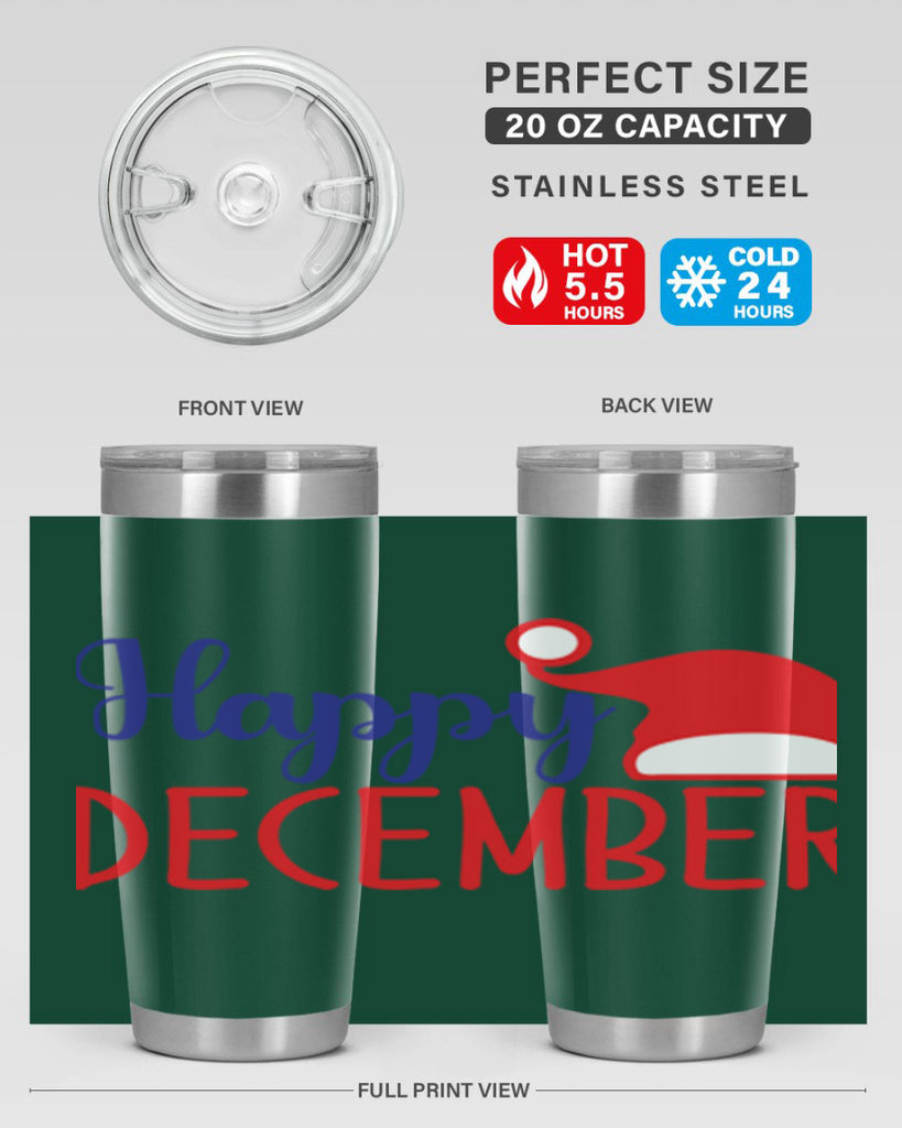 Happy December 135#- winter- Tumbler